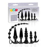 Try Curious Anal Plug Kit Black Anal Kit Set of Six Black > Anal Range > Anal Beads